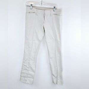 Missoni Casual Cream Pants Trousers Hook Eye Button Closure